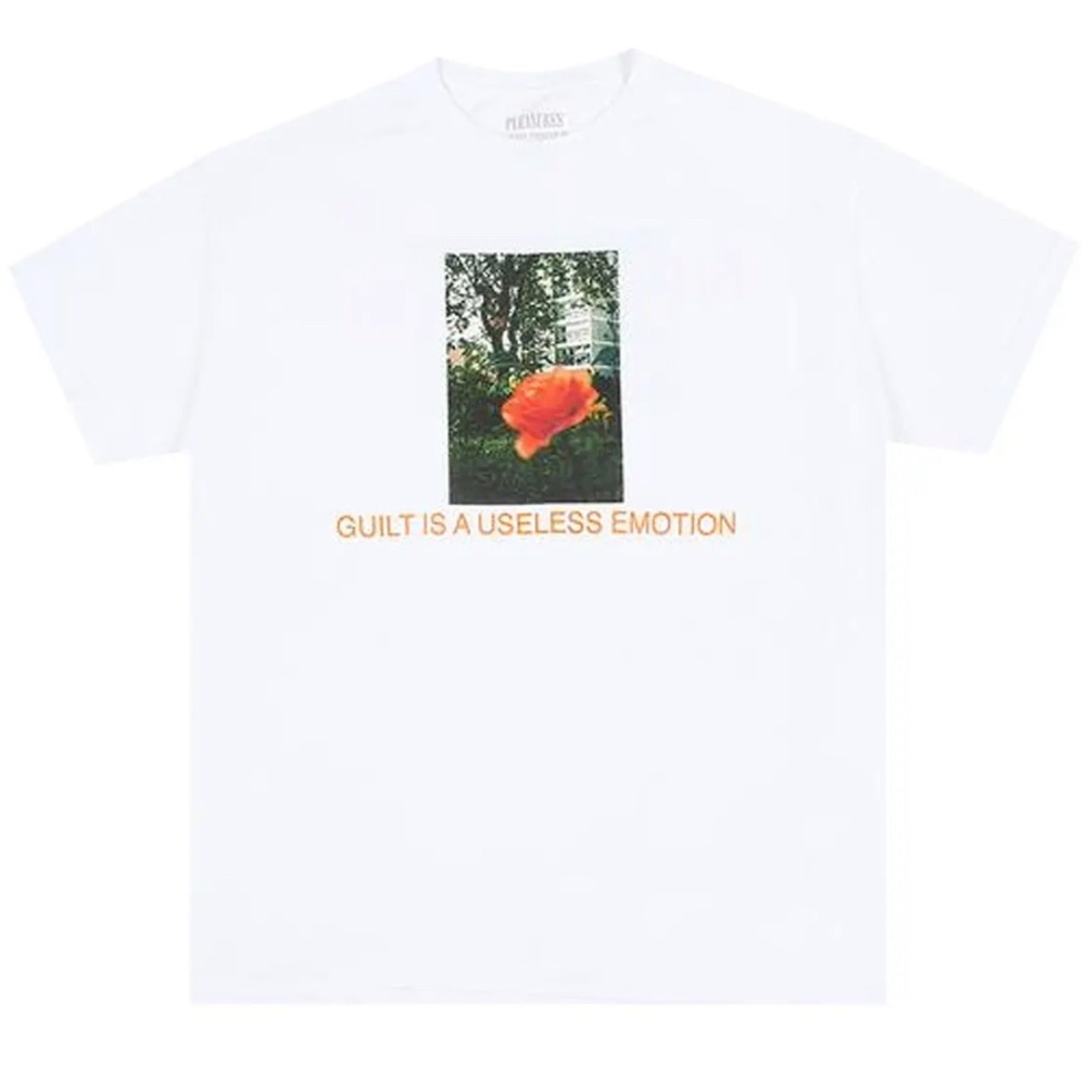 PLEASURES X NEW ORDER GUILT T-SHIRT - WHITE  Size Small